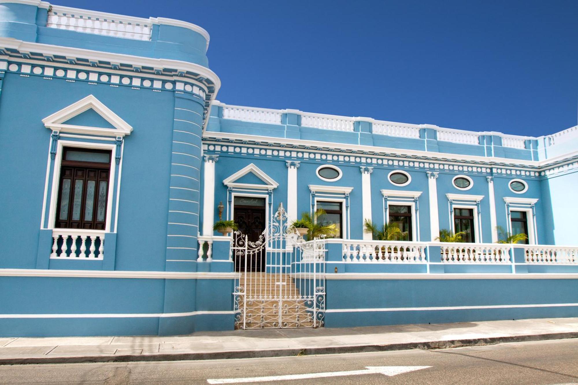 Casa Azul Monumento Historico Hotel Merida Bagian luar foto